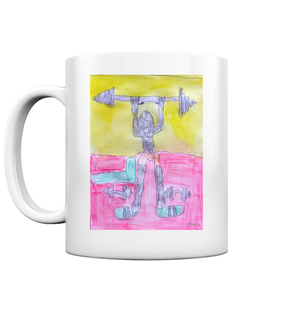 Moritz World: Gorilla Gym - Tasse glossy