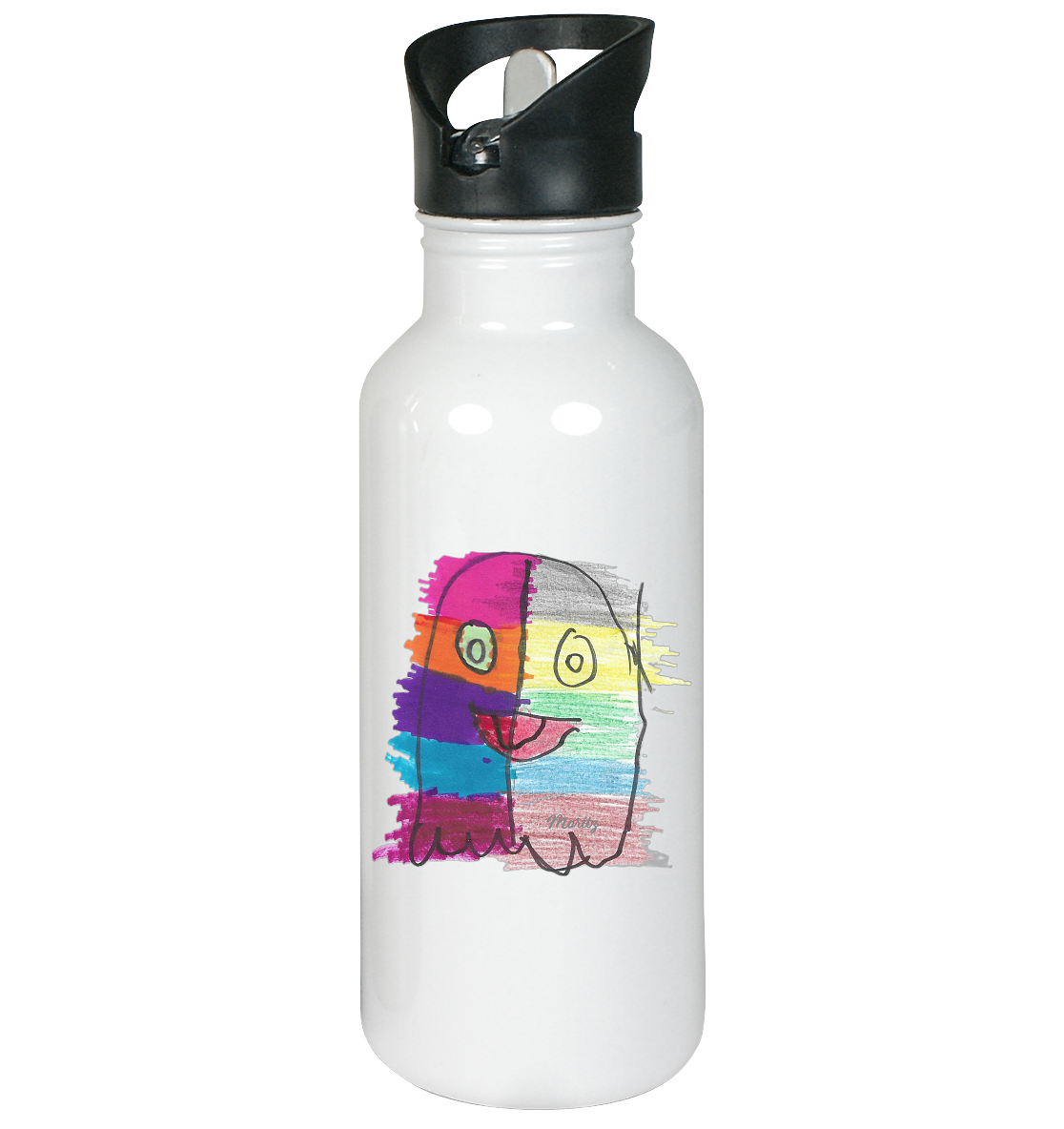 Funny Ghost - Edelstahl-Trinkflasche Kinder