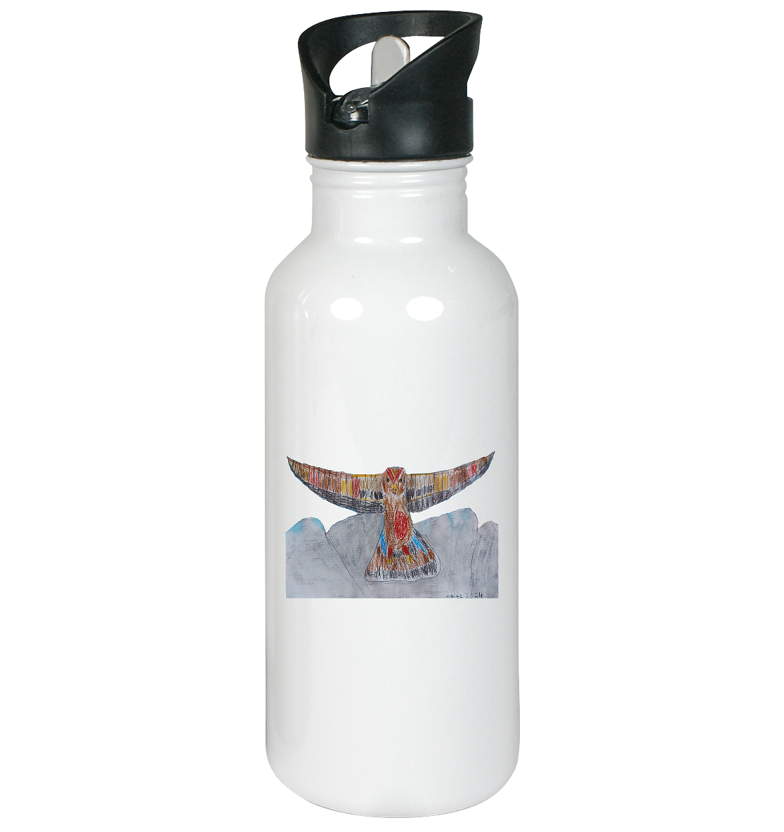 Moritz World: Flying Eagle - Edelstahl-Trinkflasche Kinder