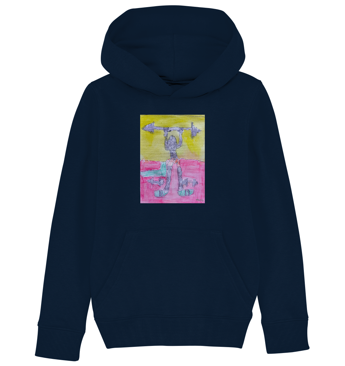 Moritz World: Gorilla Gym - Kinder Organic Hoodie Kapuzensweatshirt