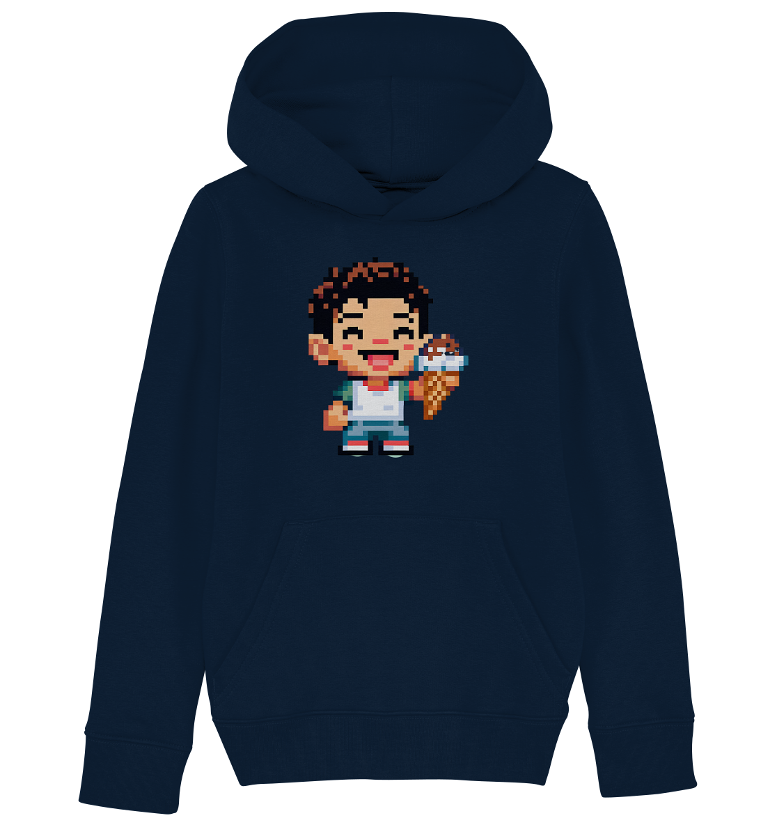 Moritz World: Happy Ice Boy - Kinder Organic Hoodie Kapuzensweatshirt