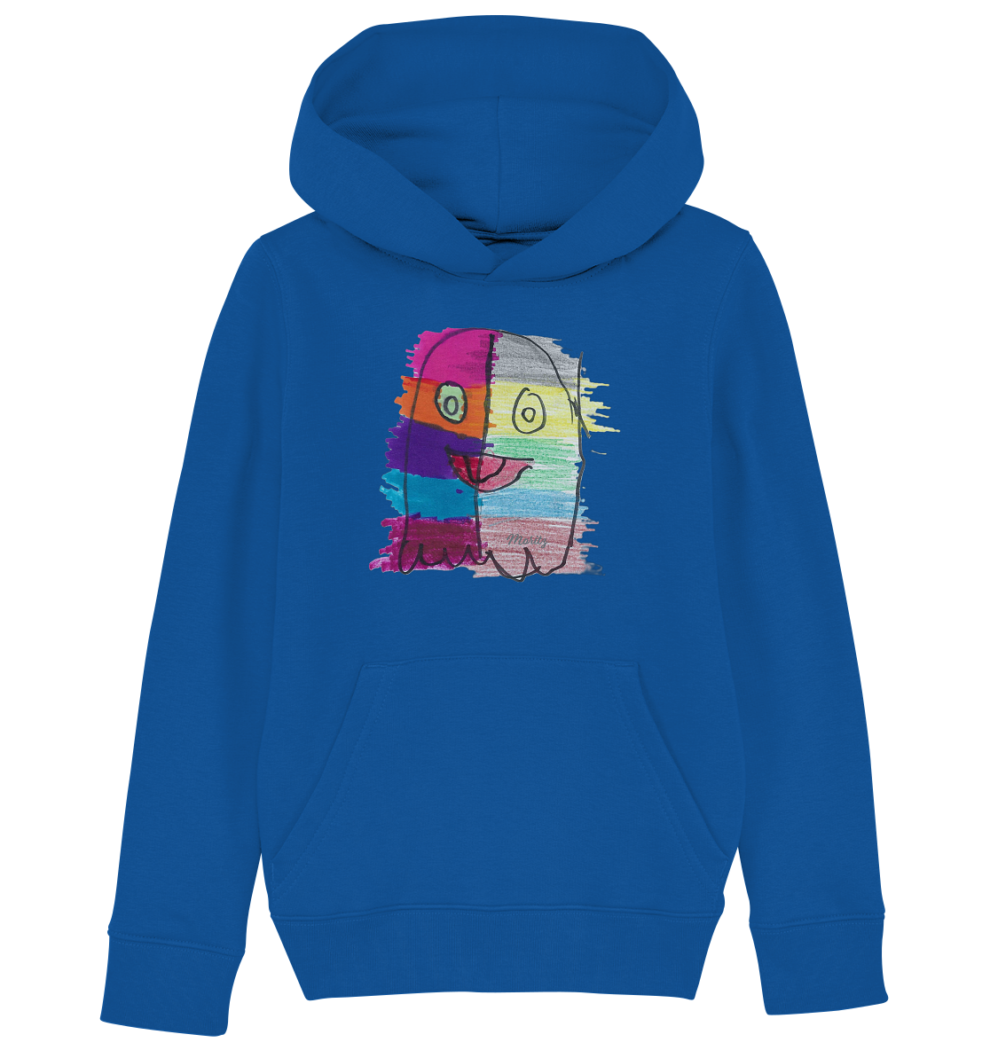 Funny Ghost - Kinder Hoodie/Kapuzenpullover Organic