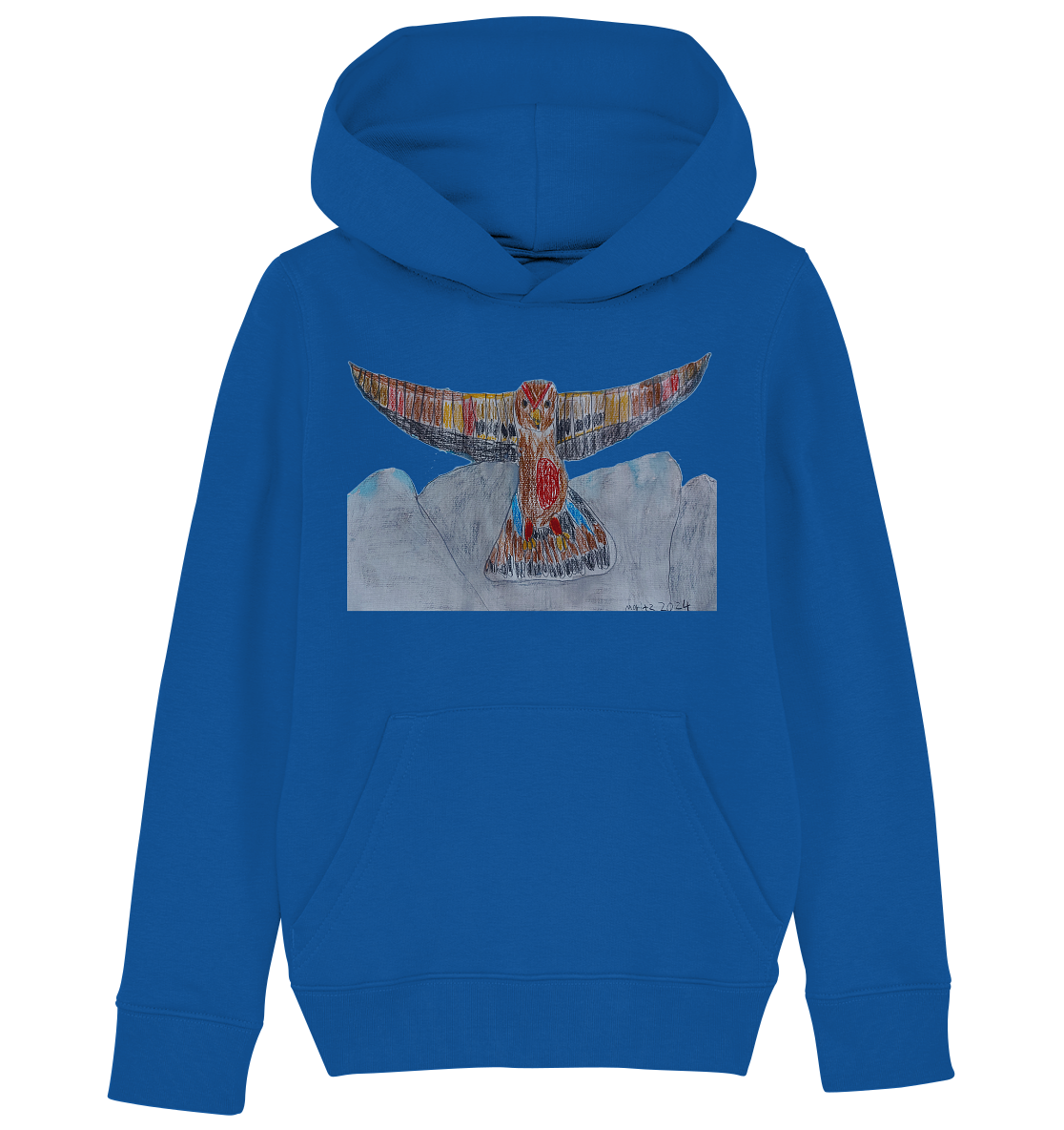 Moritz World: Flying Eagle - Kinder Organic Hoodie Kapuzensweatshirt