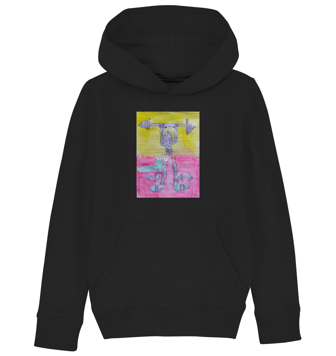 Moritz World: Gorilla Gym - Kinder Organic Hoodie Kapuzensweatshirt
