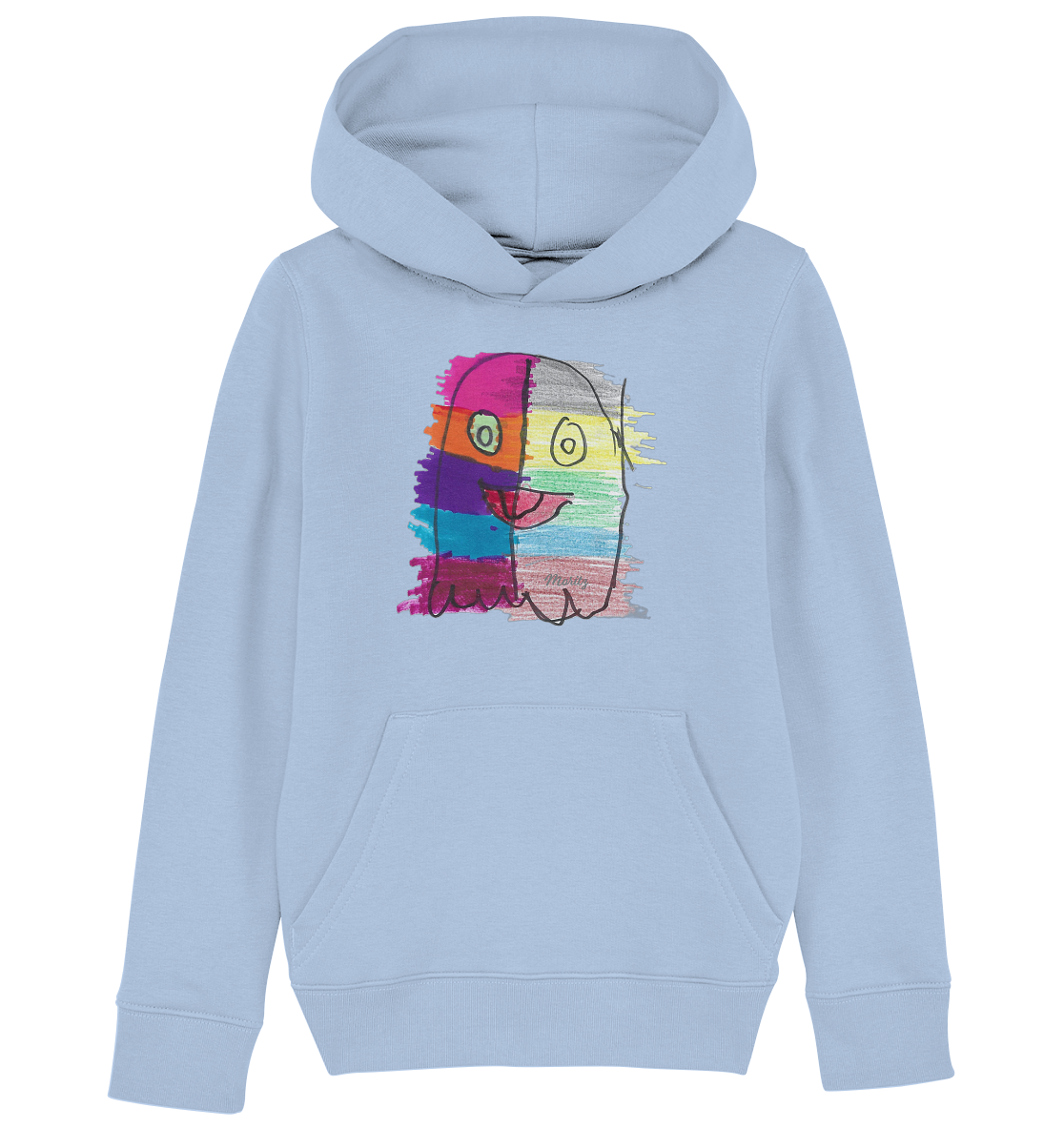 Funny Ghost - Kinder Hoodie/Kapuzenpullover Organic