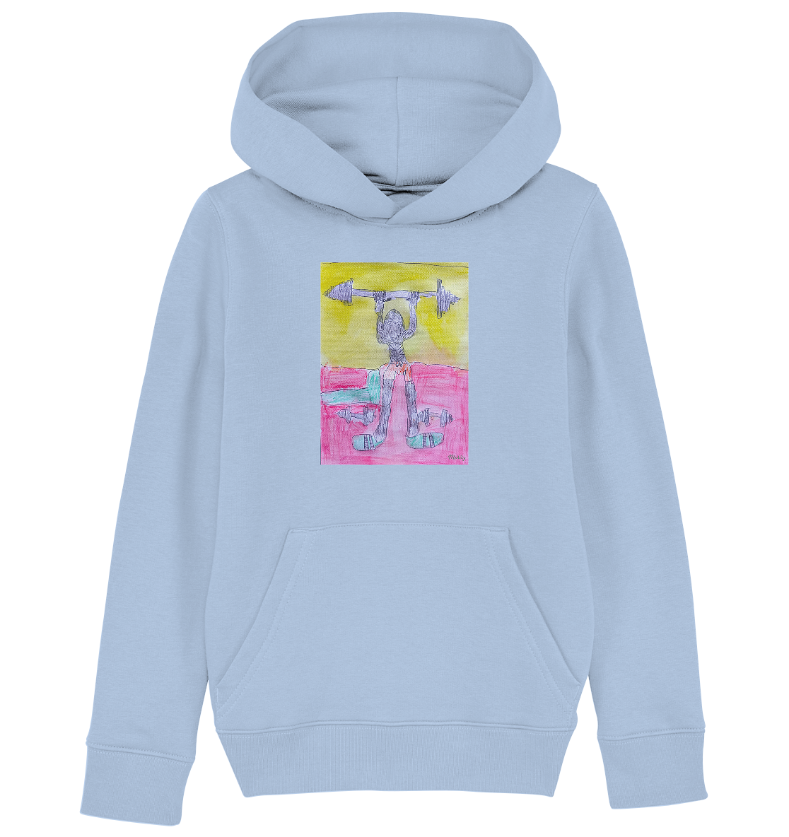 Moritz World: Gorilla Gym - Kinder Organic Hoodie Kapuzensweatshirt