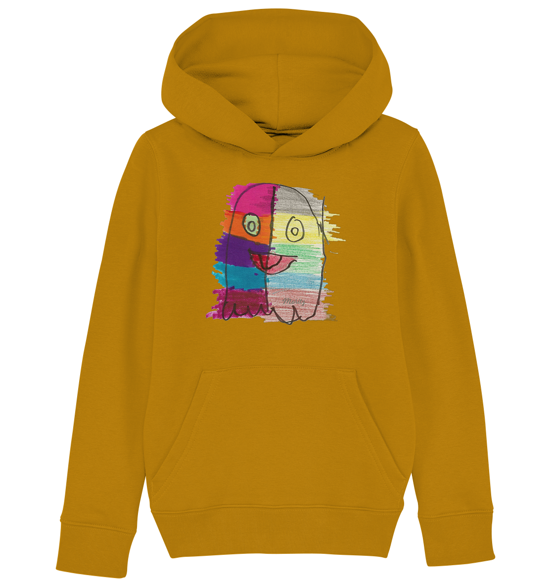 Funny Ghost - Kinder Hoodie/Kapuzenpullover Organic