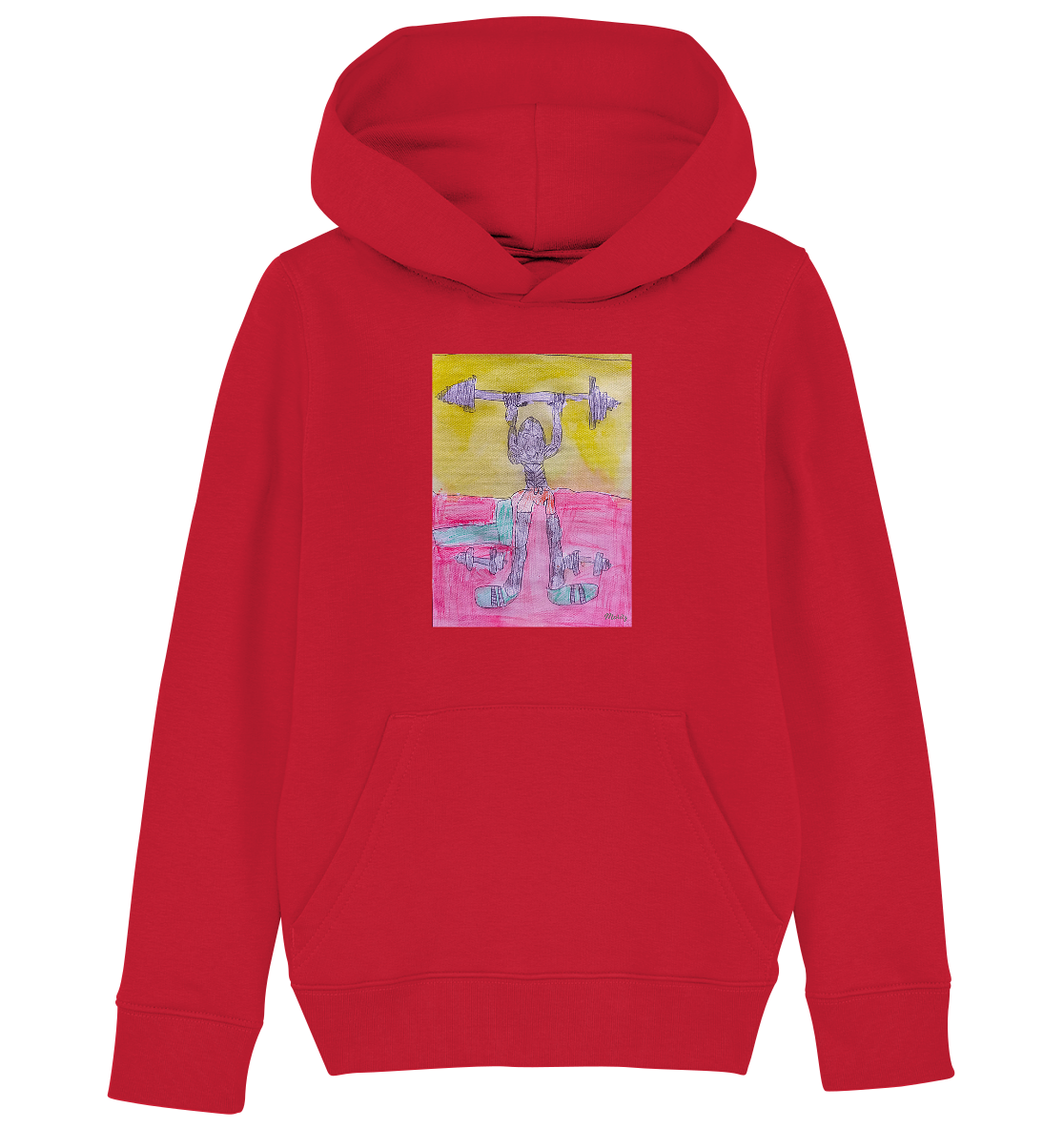Moritz World: Gorilla Gym - Kinder Organic Hoodie Kapuzensweatshirt