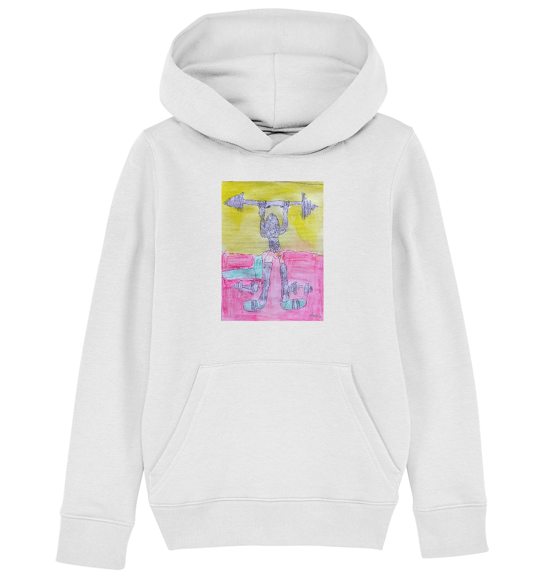 Moritz World: Gorilla Gym - Kinder Organic Hoodie Kapuzensweatshirt