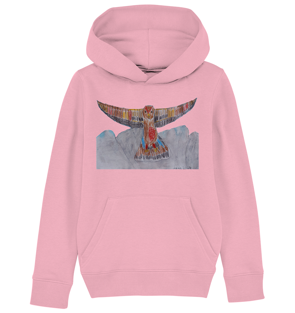 Moritz World: Flying Eagle - Kinder Organic Hoodie Kapuzensweatshirt
