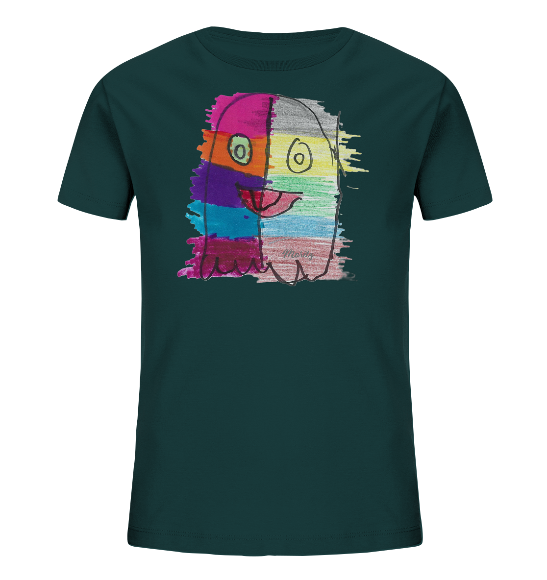 Funny Ghost - Kinder Organic T-Shirt