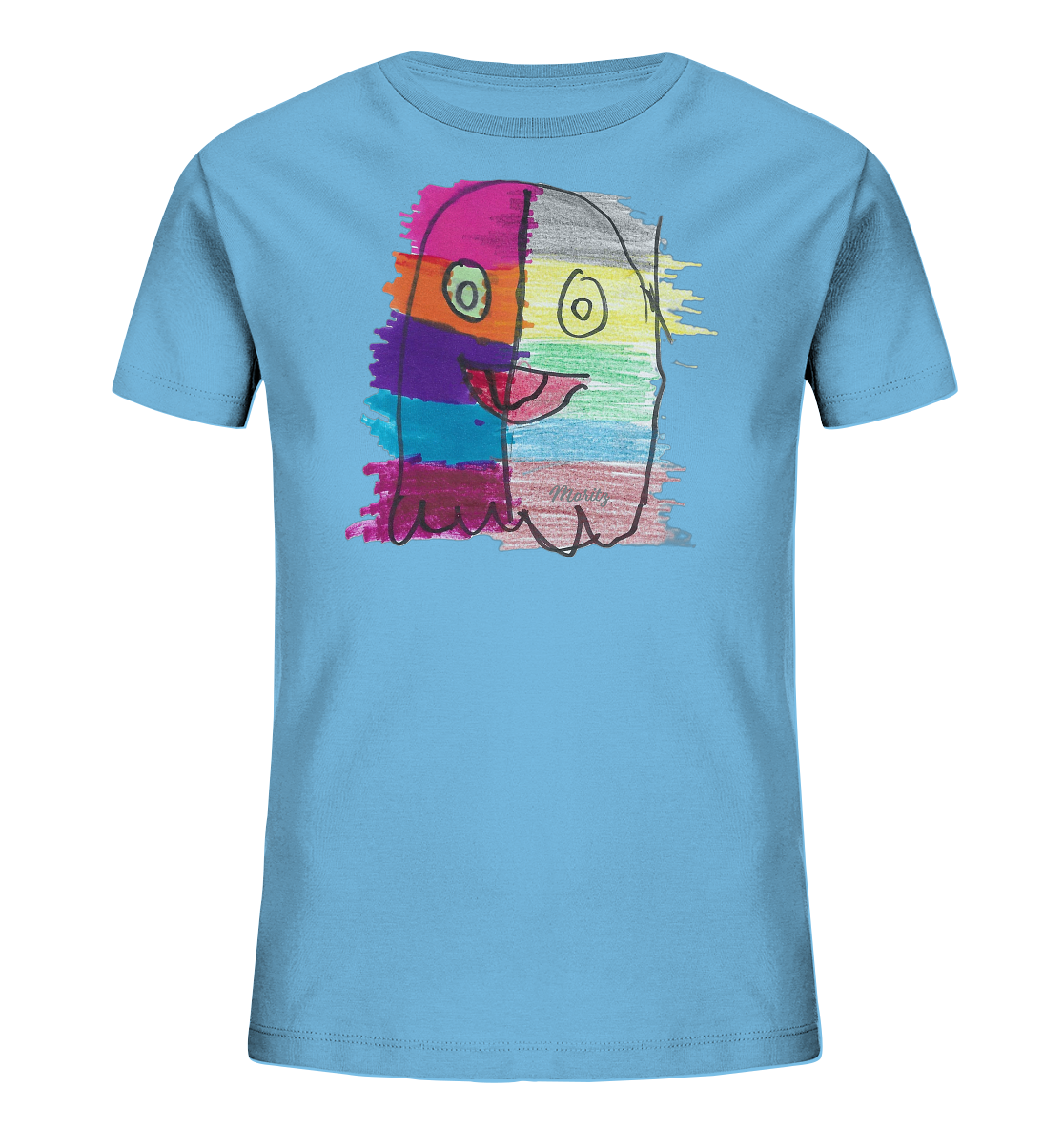Funny Ghost - Kinder Organic T-Shirt