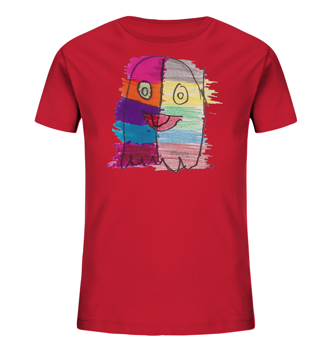 Funny Ghost - Kinder Organic T-Shirt