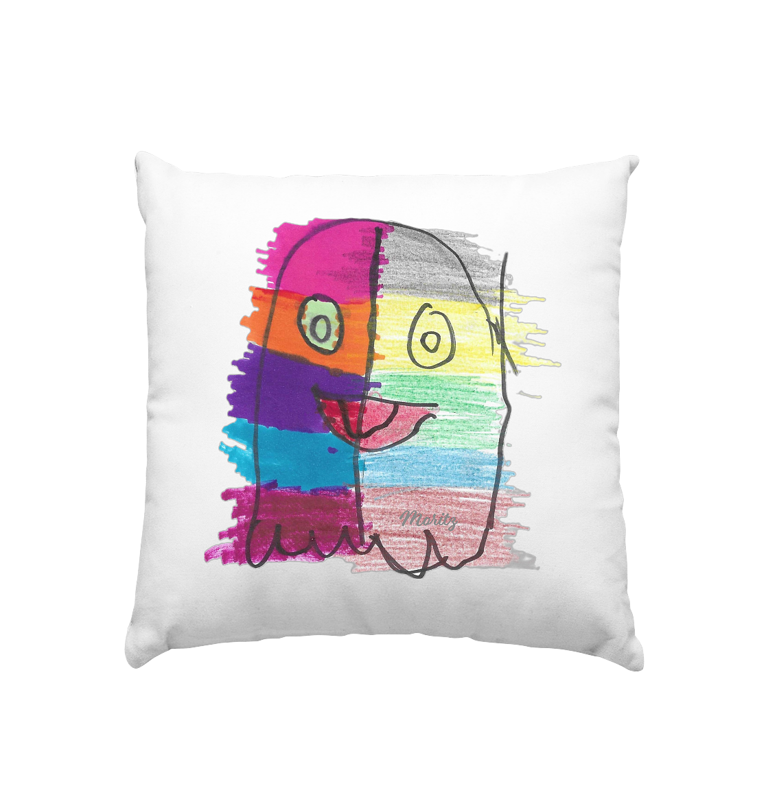 Funny Ghost - Kissen 40x40cm Kinder