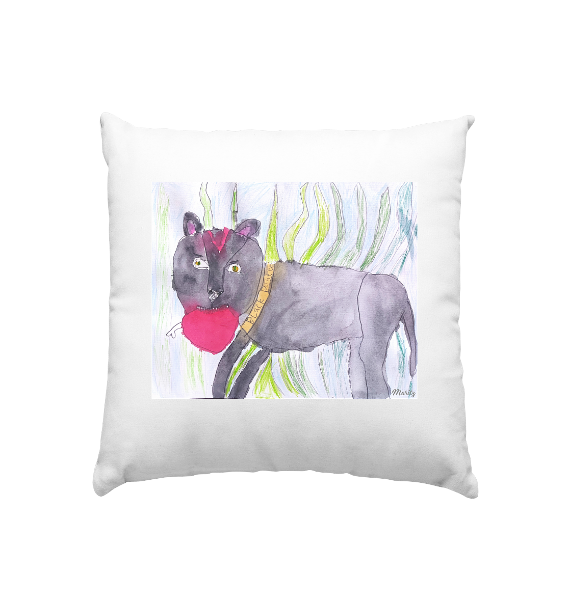 Moritz World: Black Panther - Kissen 40x40cm
