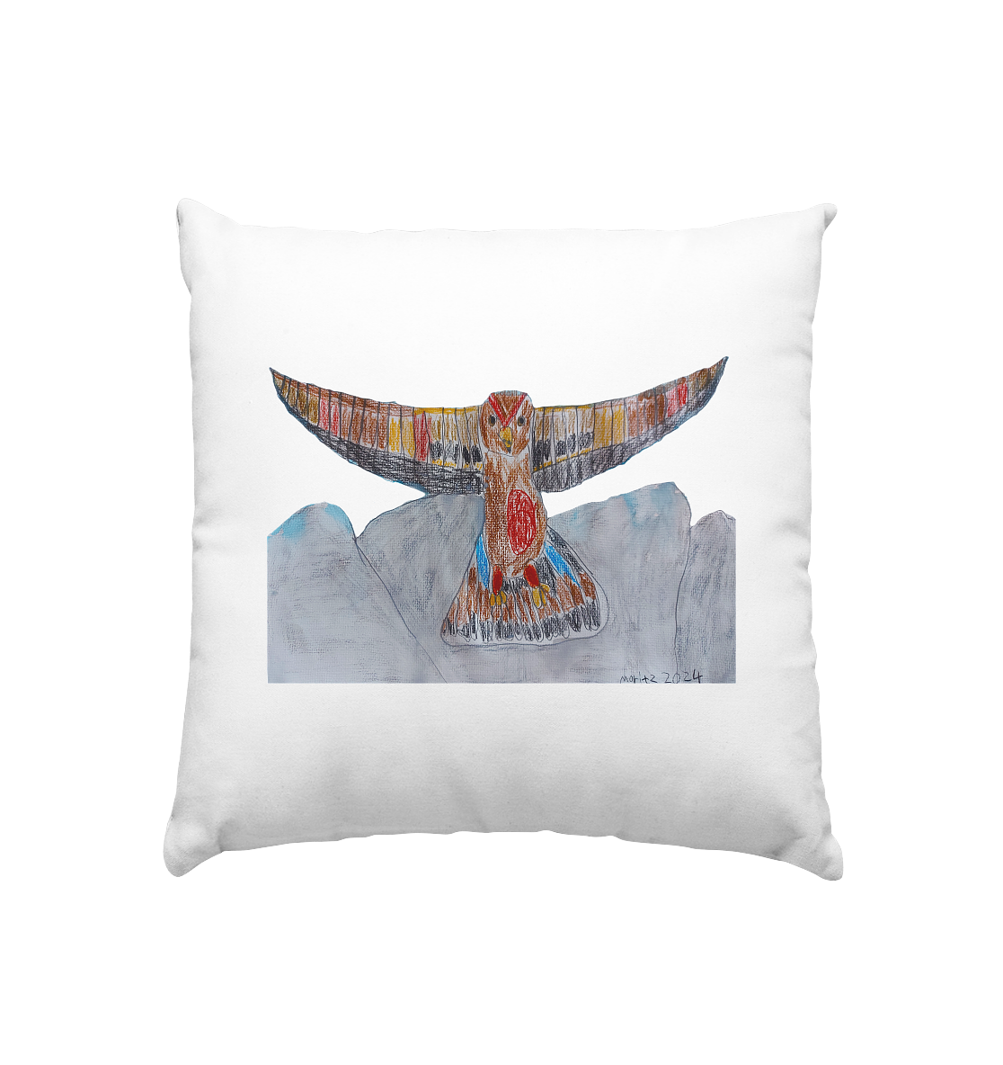 Moritz World: Flying Eagle - Kissen 40x40cm