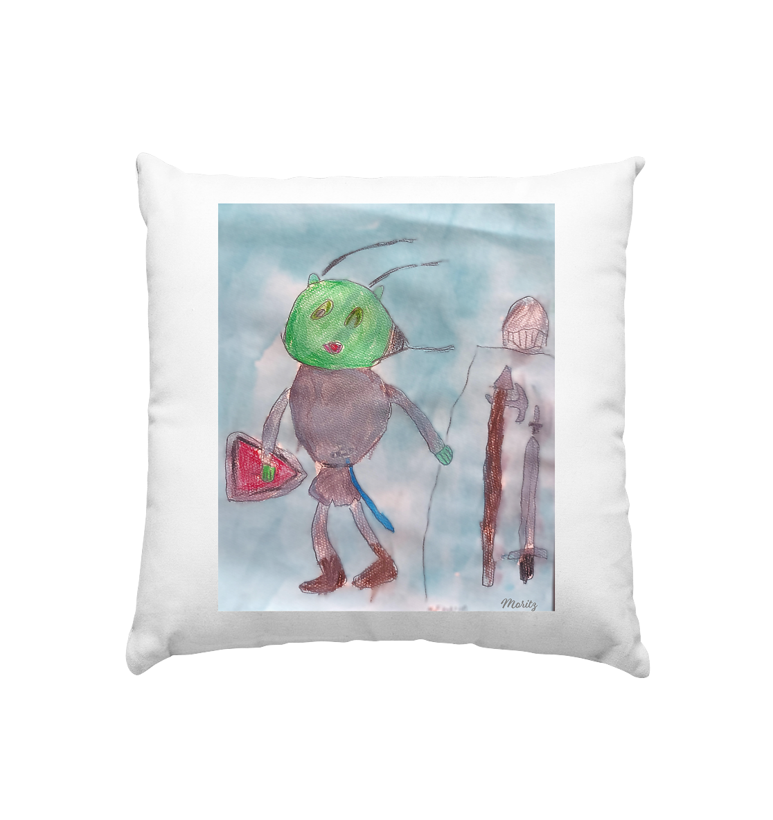 Moritz World: Brave Knight - Kissen 40x40cm