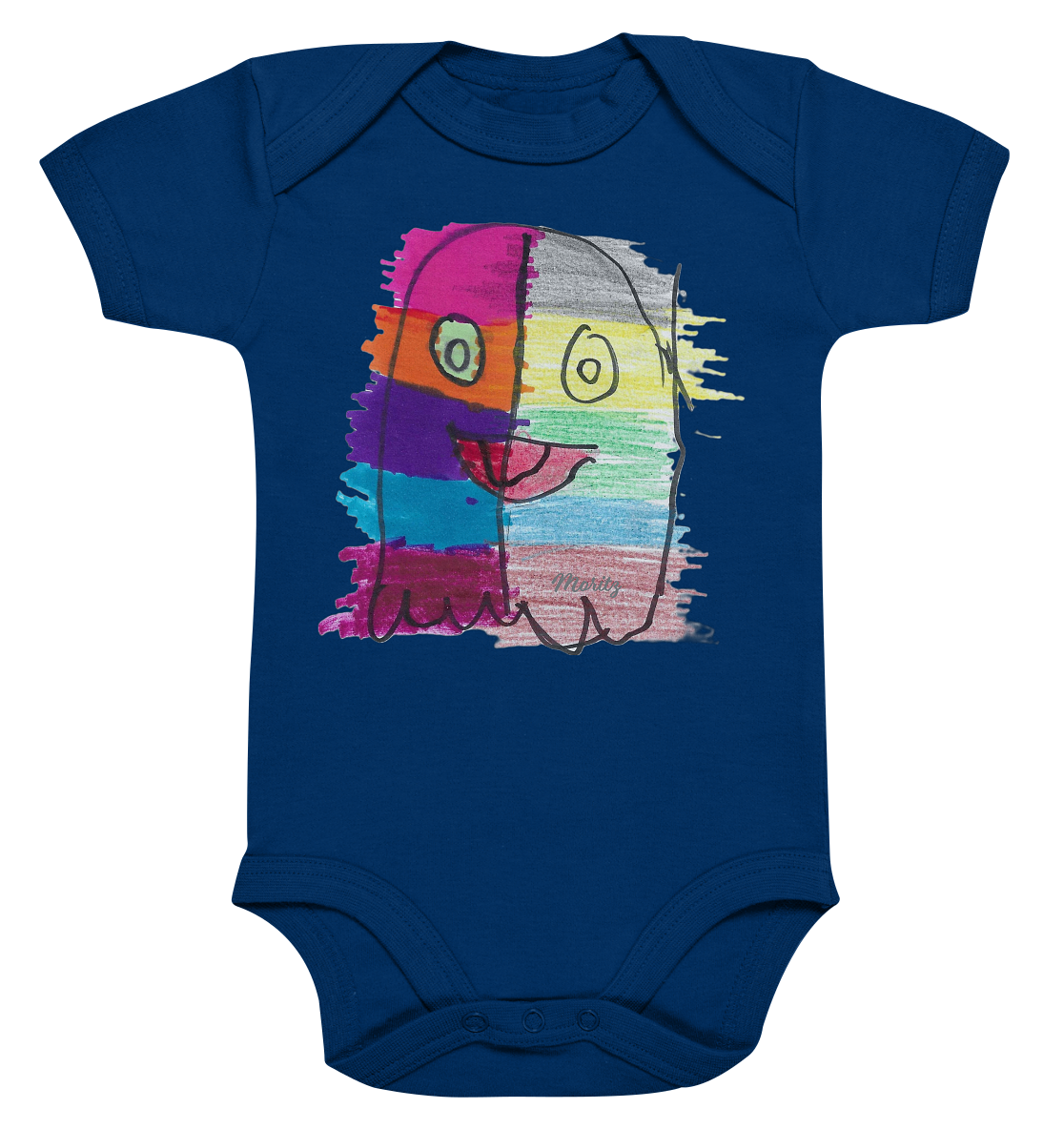 Funny Ghost - Organic Baby Bodysuit