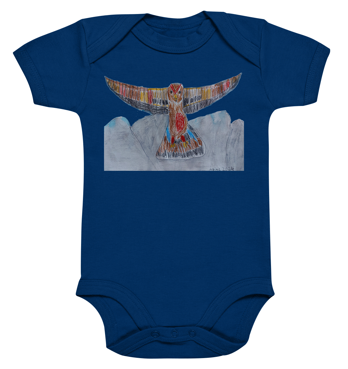 Moritz World: Flying Eagle - Organic Baby Bodysuit
