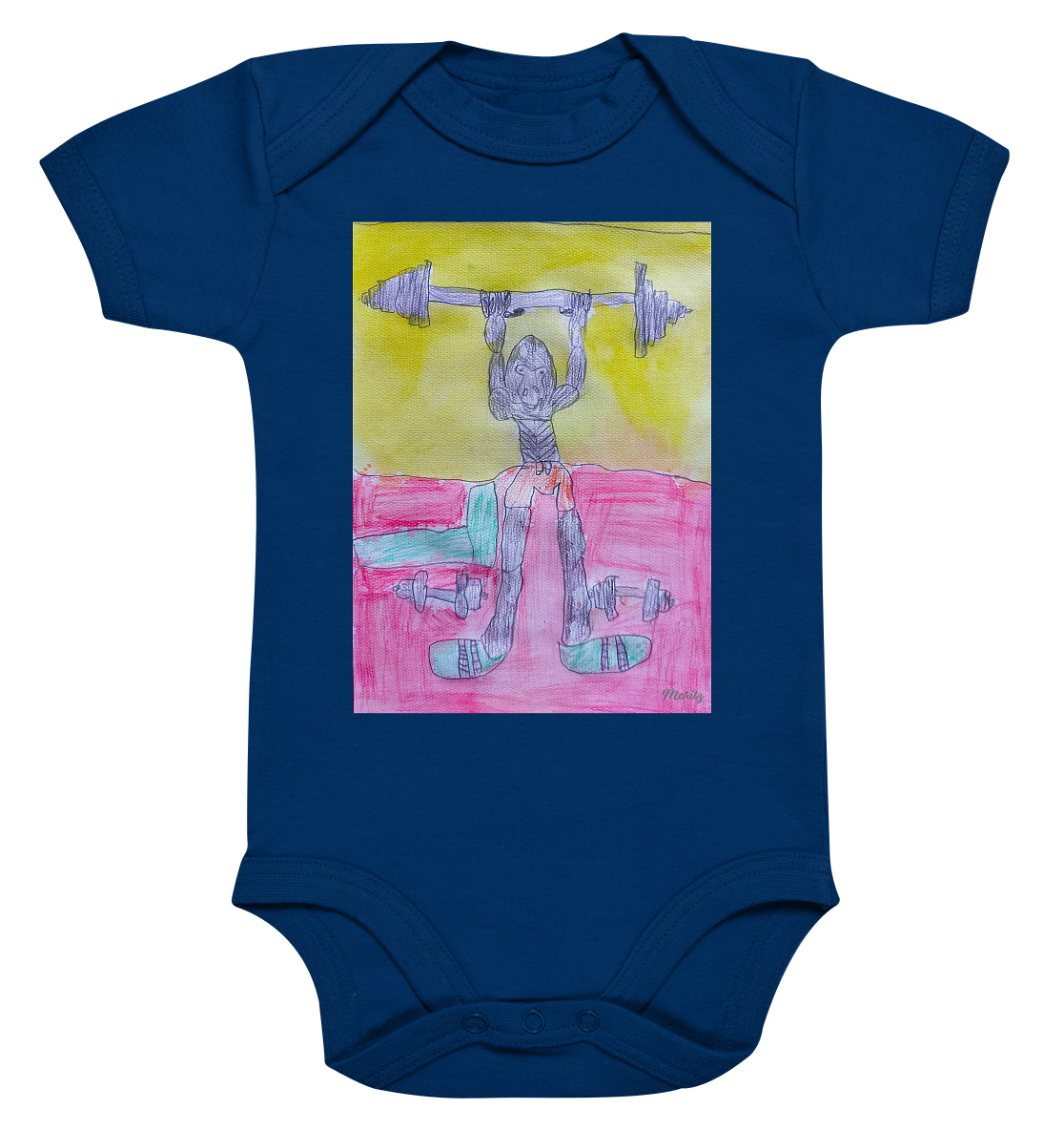 Moritz World: Gorilla Gym - Organic Baby Bodysuit