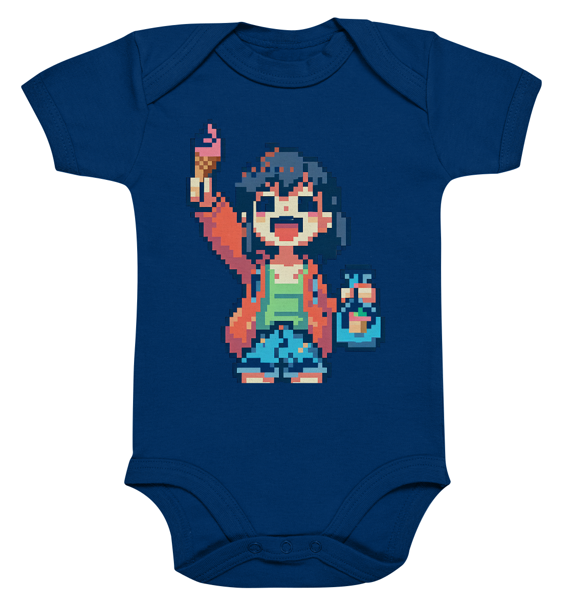 Moritz World: Happy Ice Girl - Organic Baby Bodysuit