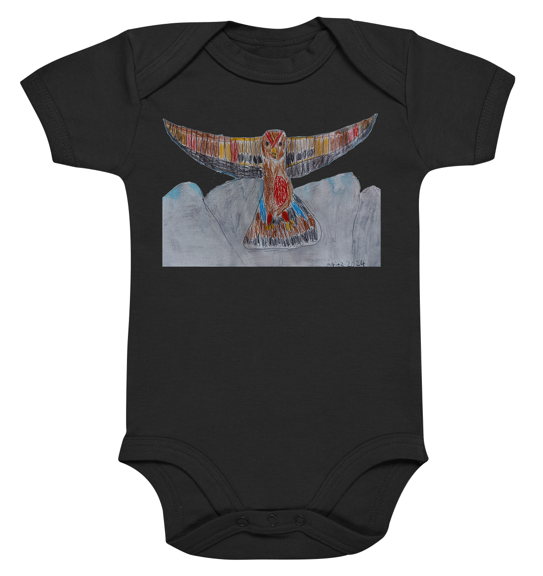 Moritz World: Flying Eagle - Organic Baby Bodysuit