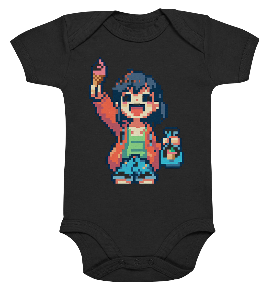 Moritz World: Happy Ice Girl - Organic Baby Bodysuit