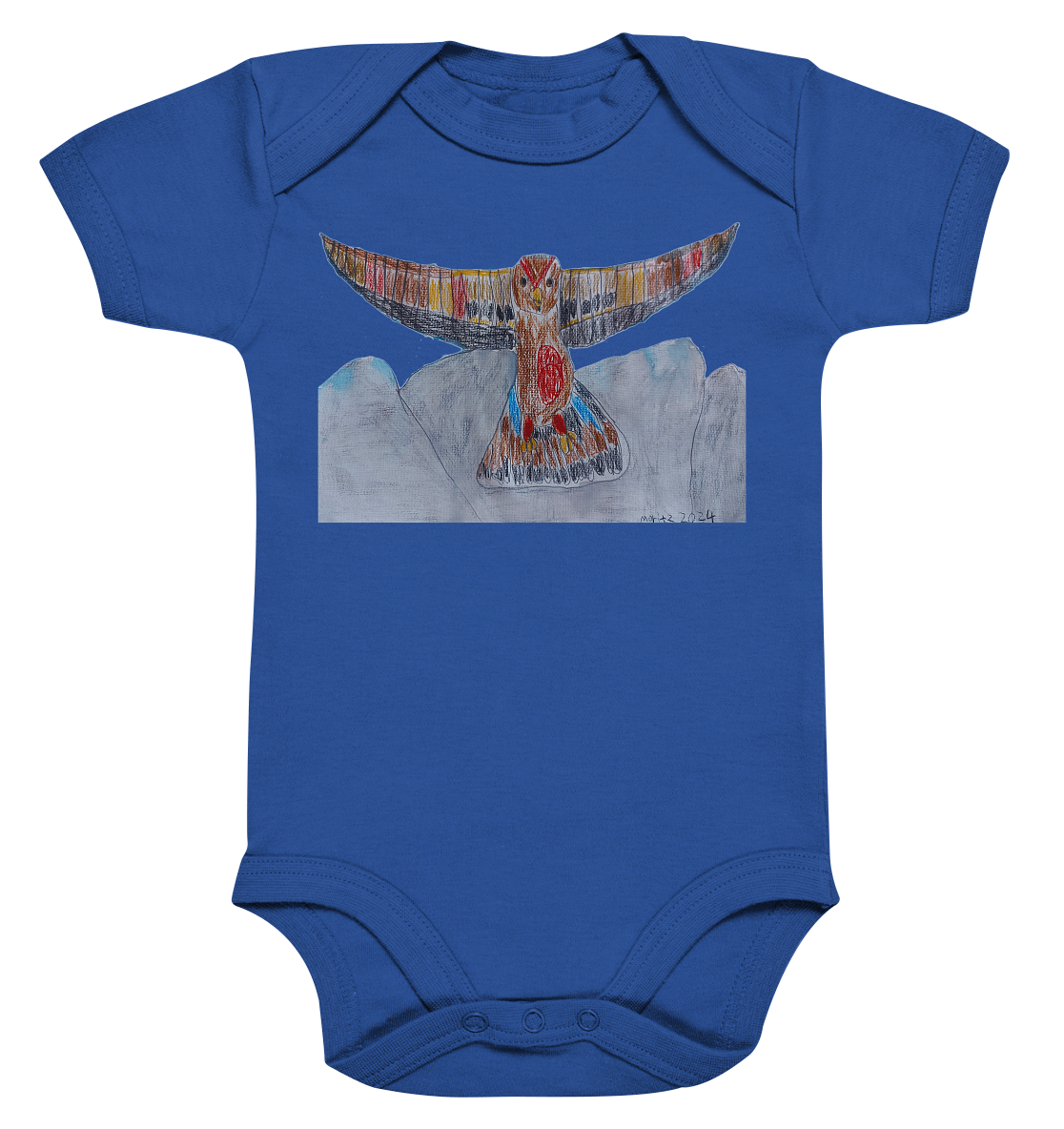Moritz World: Flying Eagle - Organic Baby Bodysuit