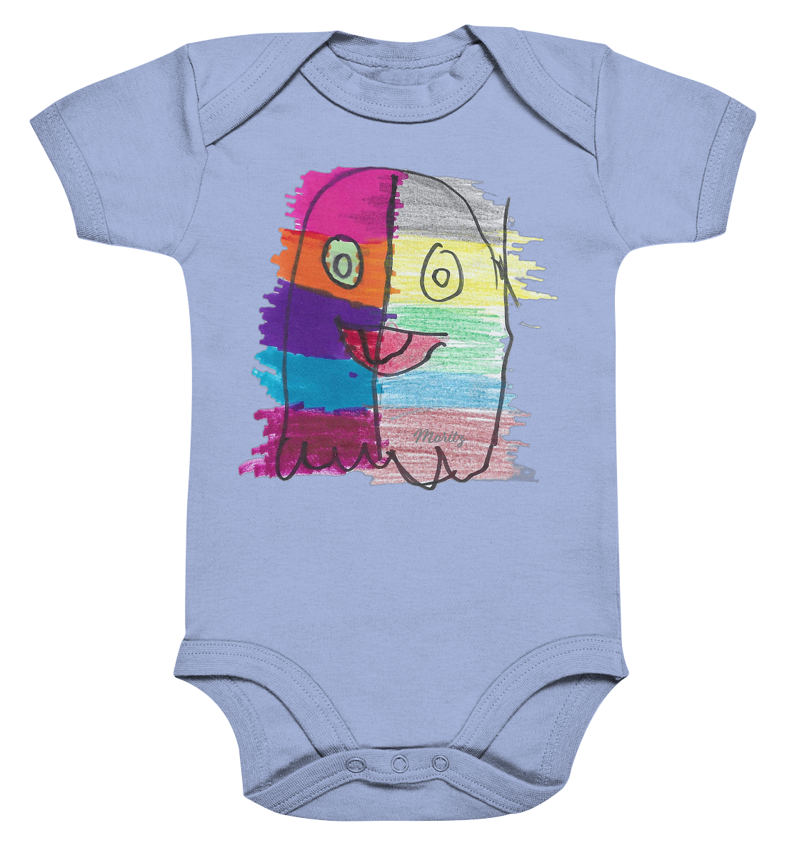 Funny Ghost - Organic Baby Bodysuit