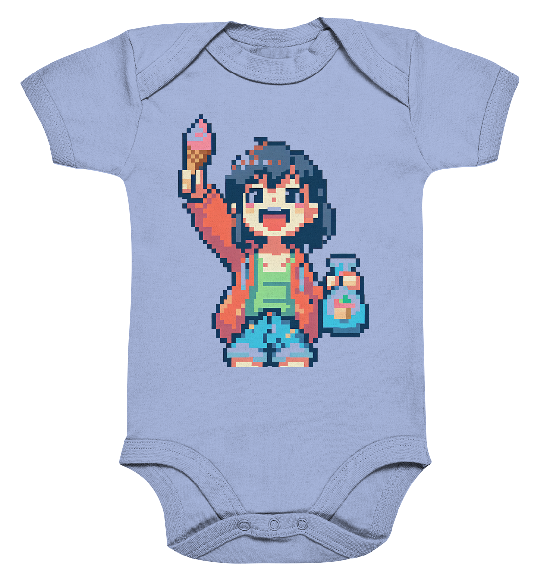 Moritz World: Happy Ice Girl - Organic Baby Bodysuit
