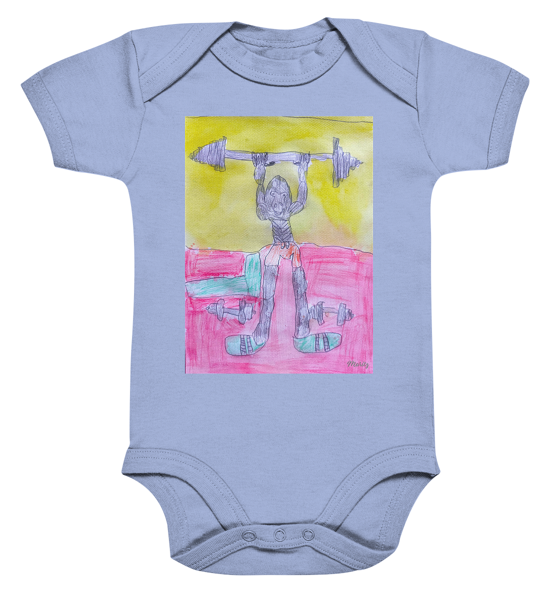 Moritz World: Gorilla Gym - Organic Baby Bodysuit