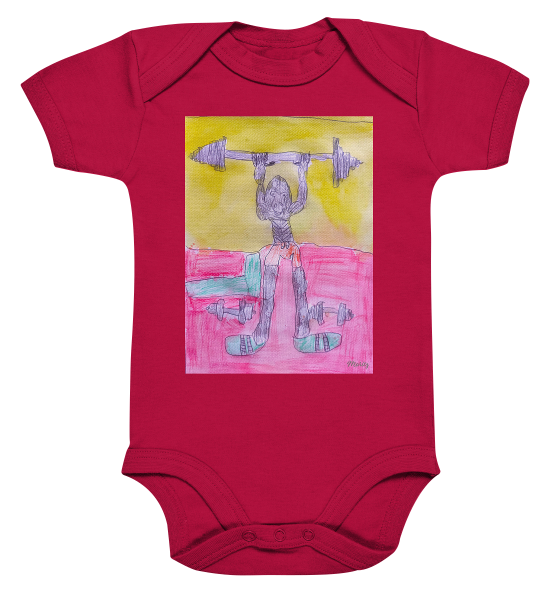 Moritz World: Gorilla Gym - Organic Baby Bodysuit