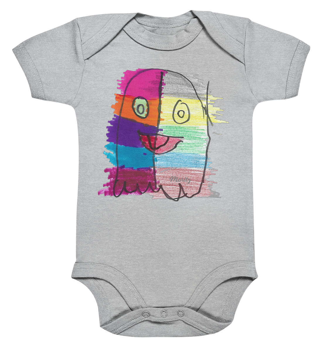 Funny Ghost - Organic Baby Bodysuit