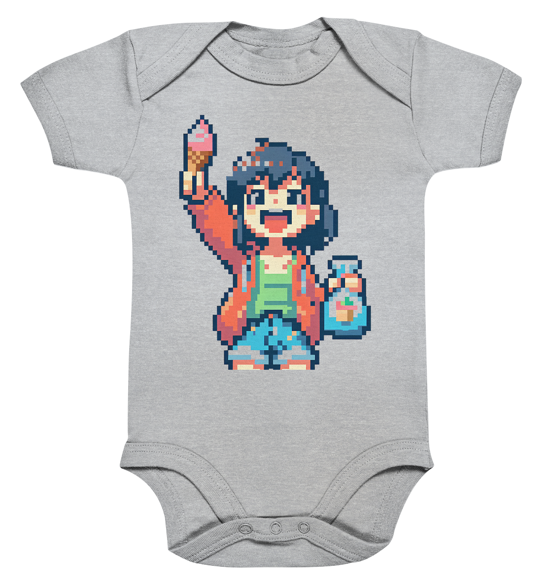 Moritz World: Happy Ice Girl - Organic Baby Bodysuit