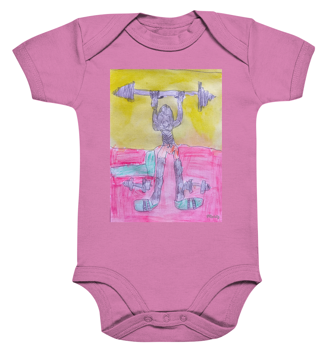 Moritz World: Gorilla Gym - Organic Baby Bodysuit