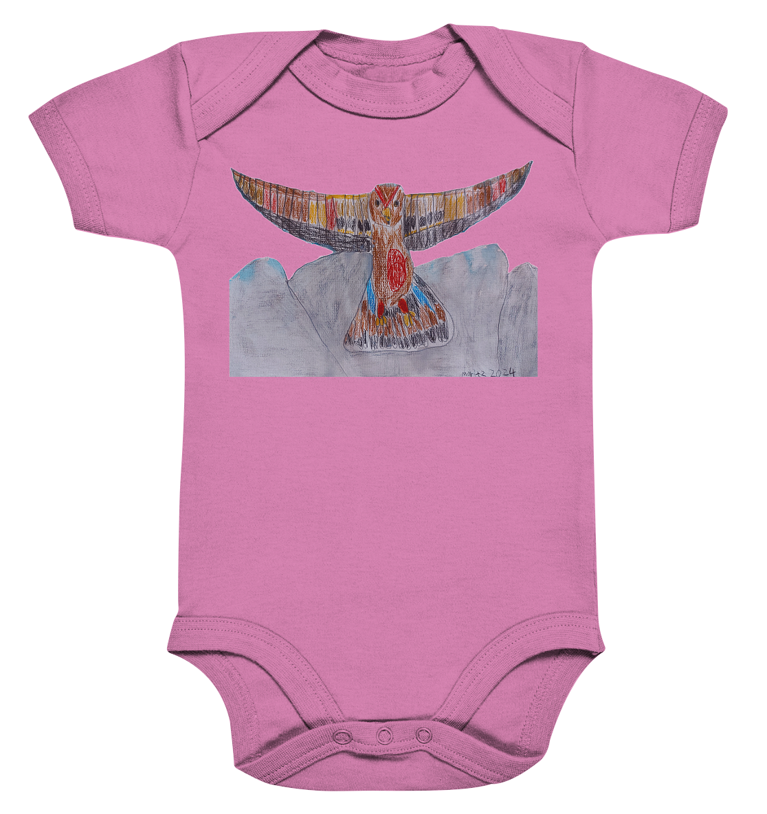 Moritz World: Flying Eagle - Organic Baby Bodysuit