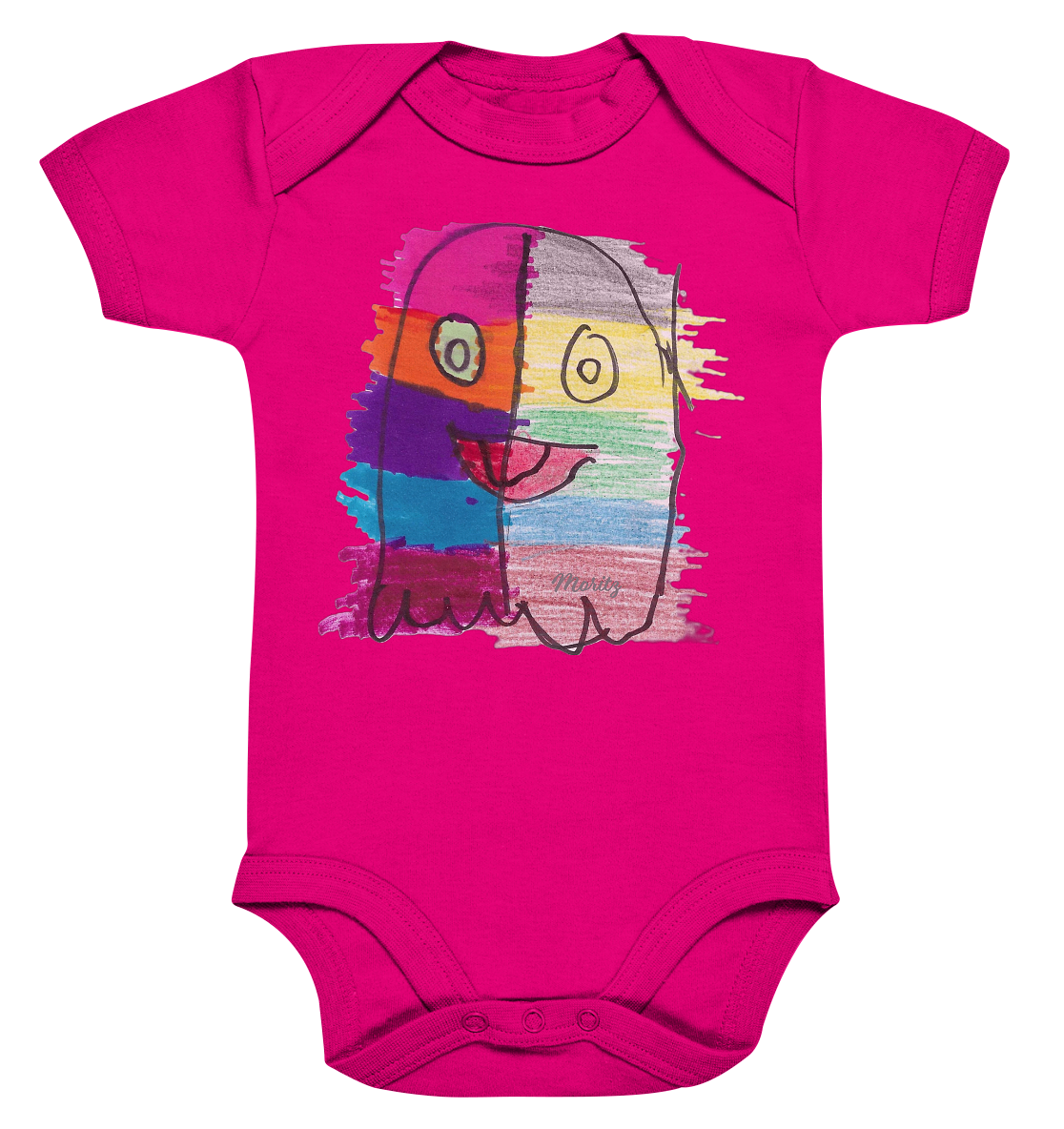 Funny Ghost - Organic Baby Bodysuit