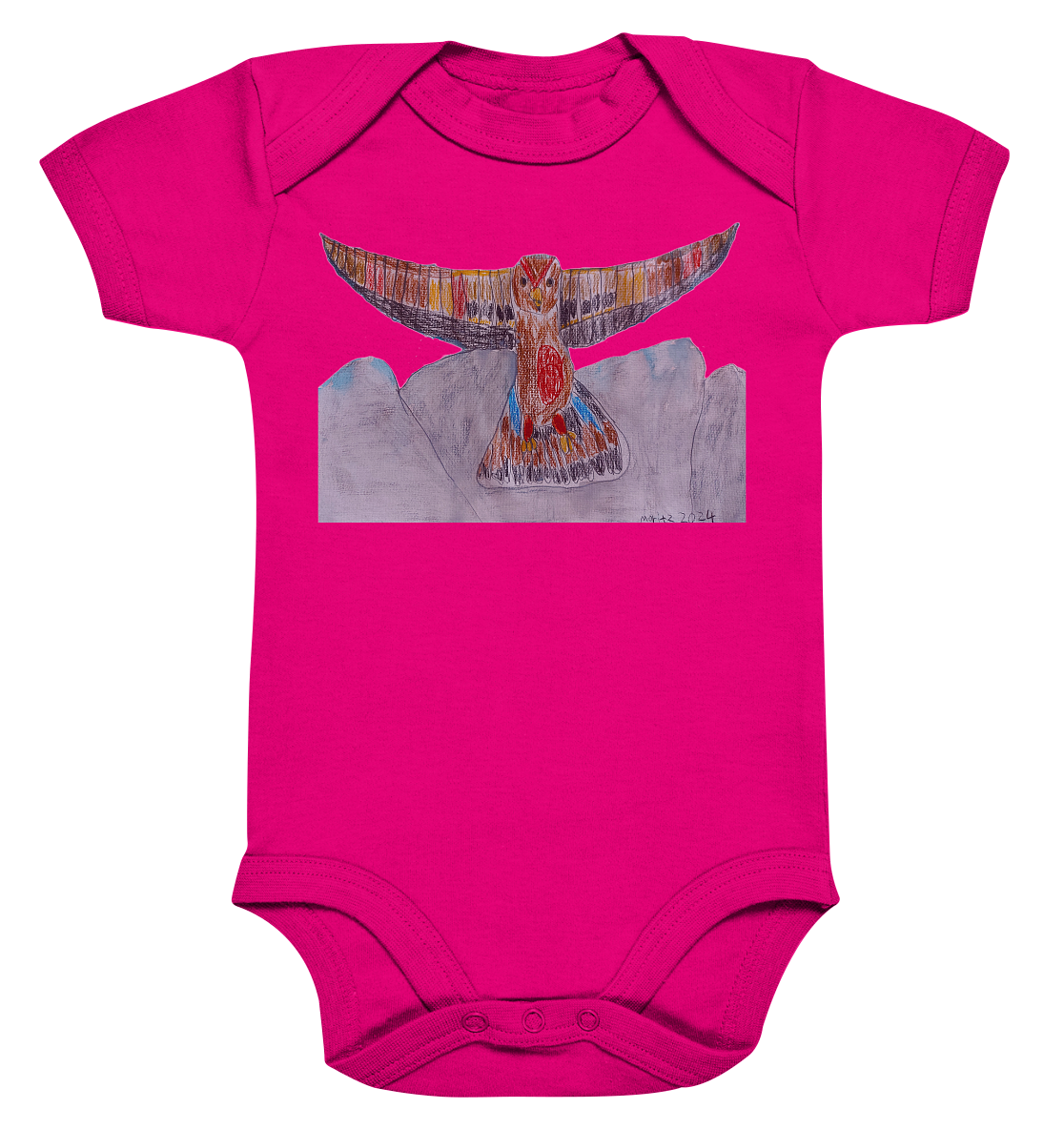 Moritz World: Flying Eagle - Organic Baby Bodysuit