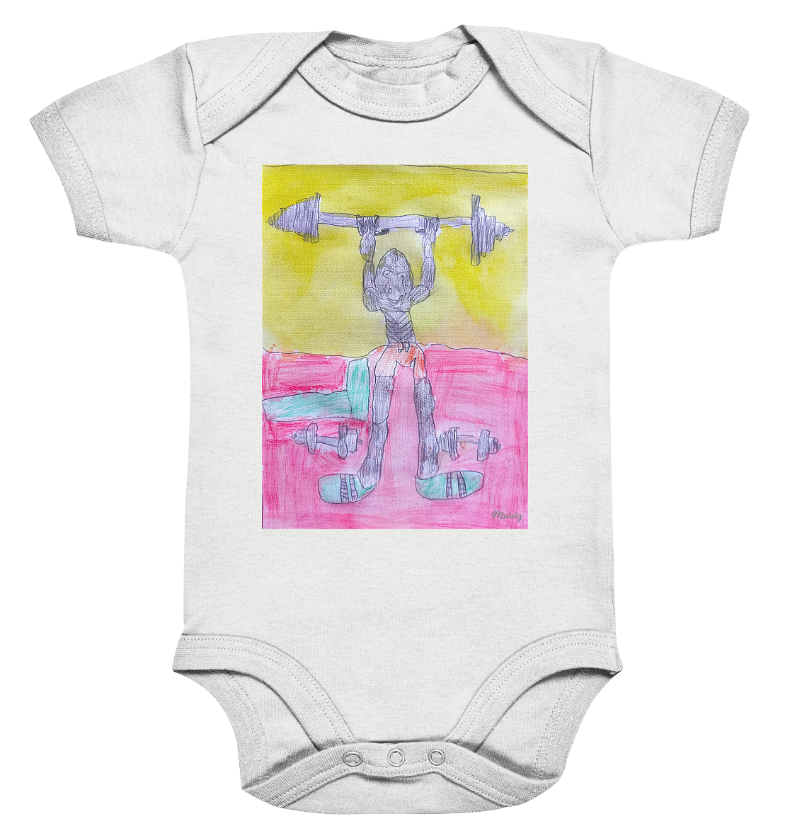 Moritz World: Gorilla Gym - Organic Baby Bodysuit