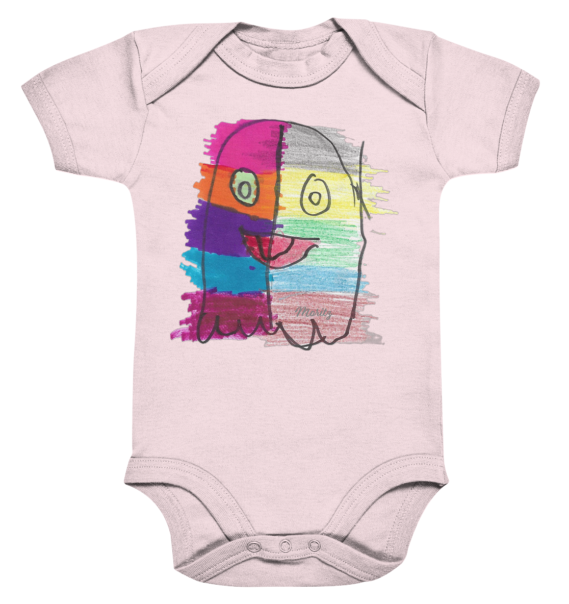 Funny Ghost - Organic Baby Bodysuit
