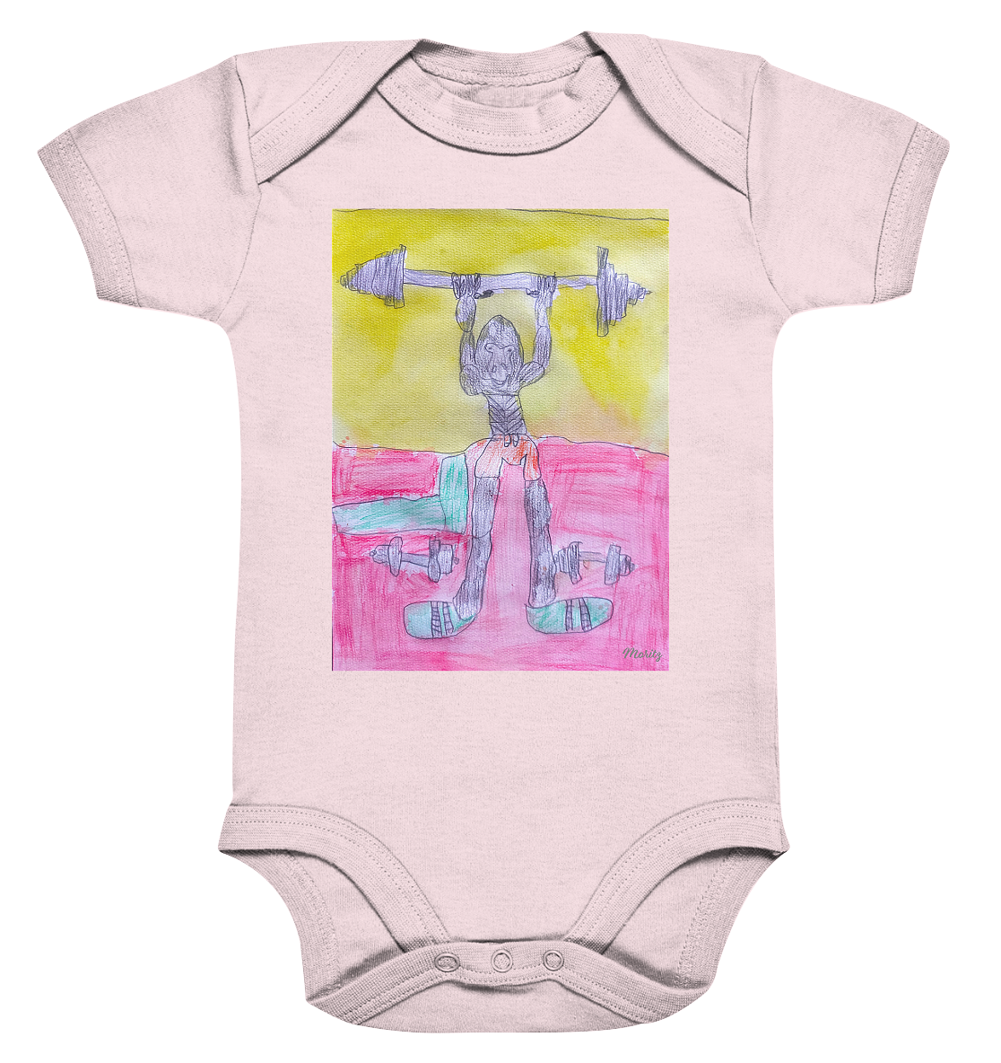 Moritz World: Gorilla Gym - Organic Baby Bodysuit