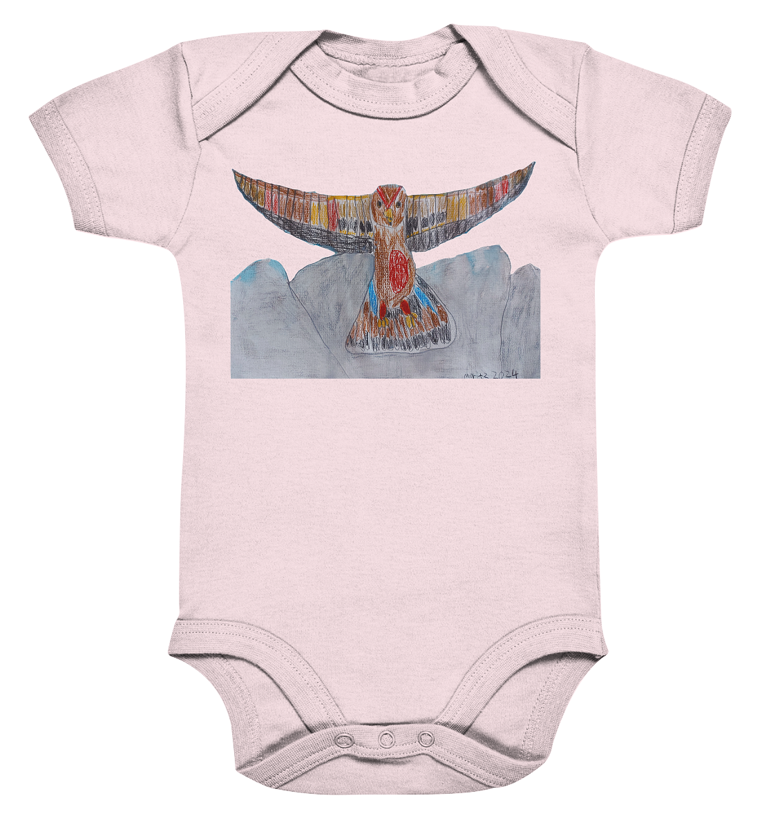 Moritz World: Flying Eagle - Organic Baby Bodysuit