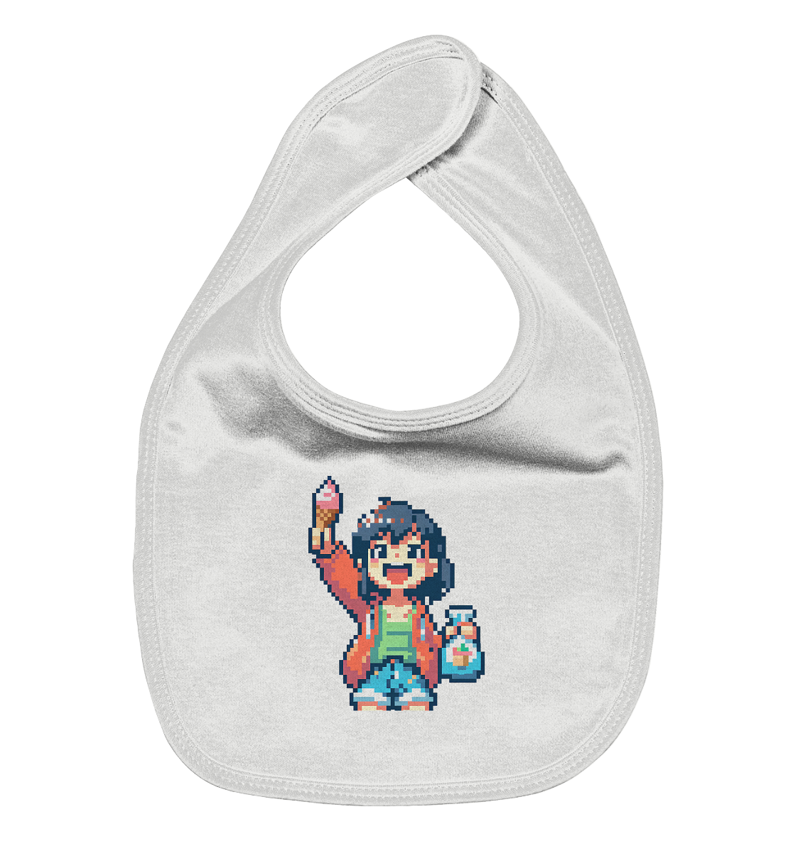 Moritz World: Happy Ice Girl - Organic Baby-Lätzchen