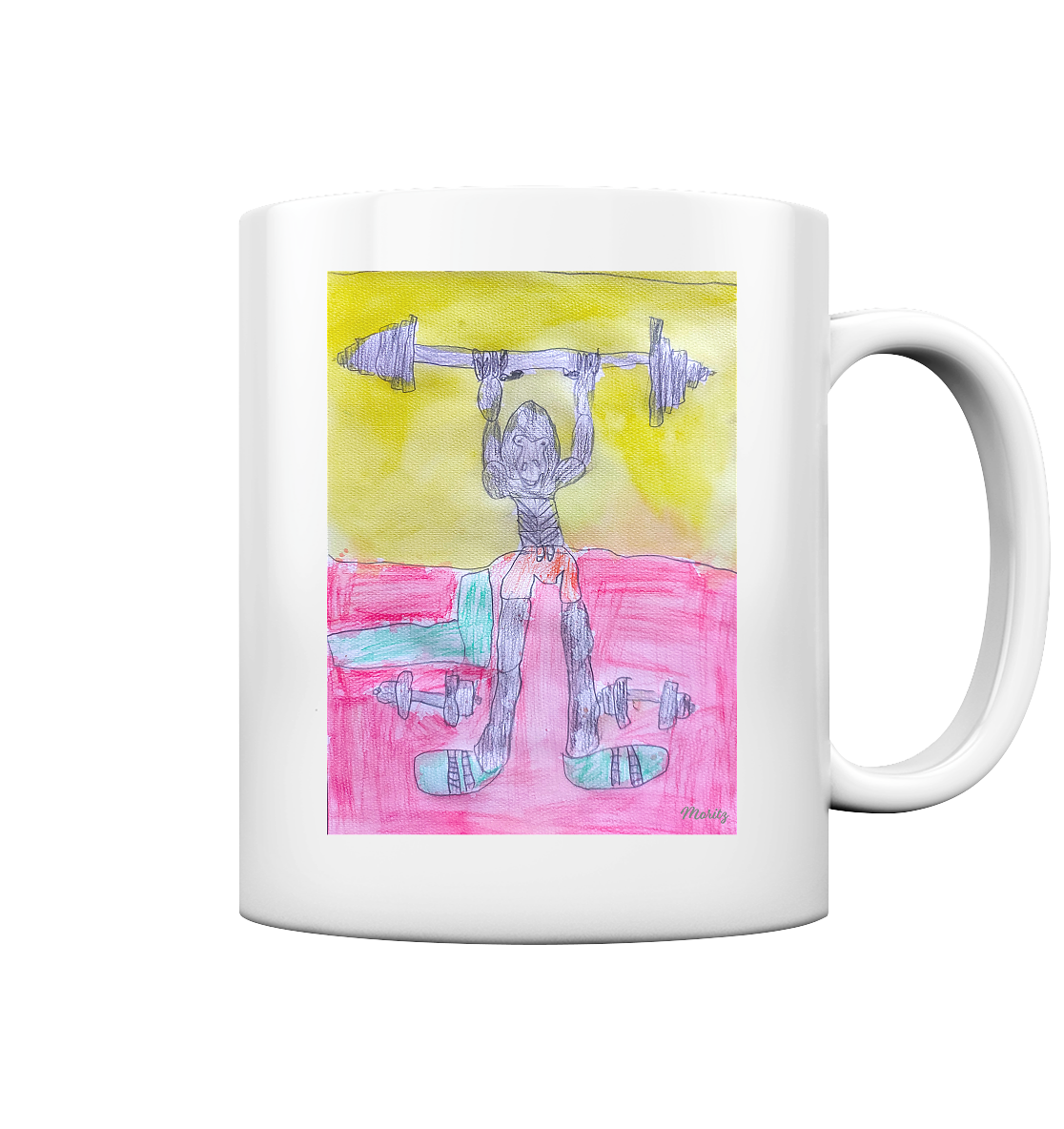Moritz World: Gorilla Gym - Tasse glossy