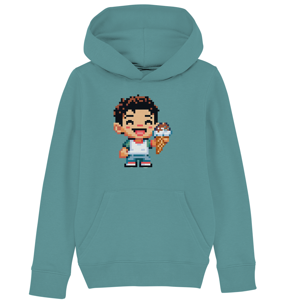 Moritz World: Happy Ice Boy - Kinder Organic Hoodie Kapuzensweatshirt