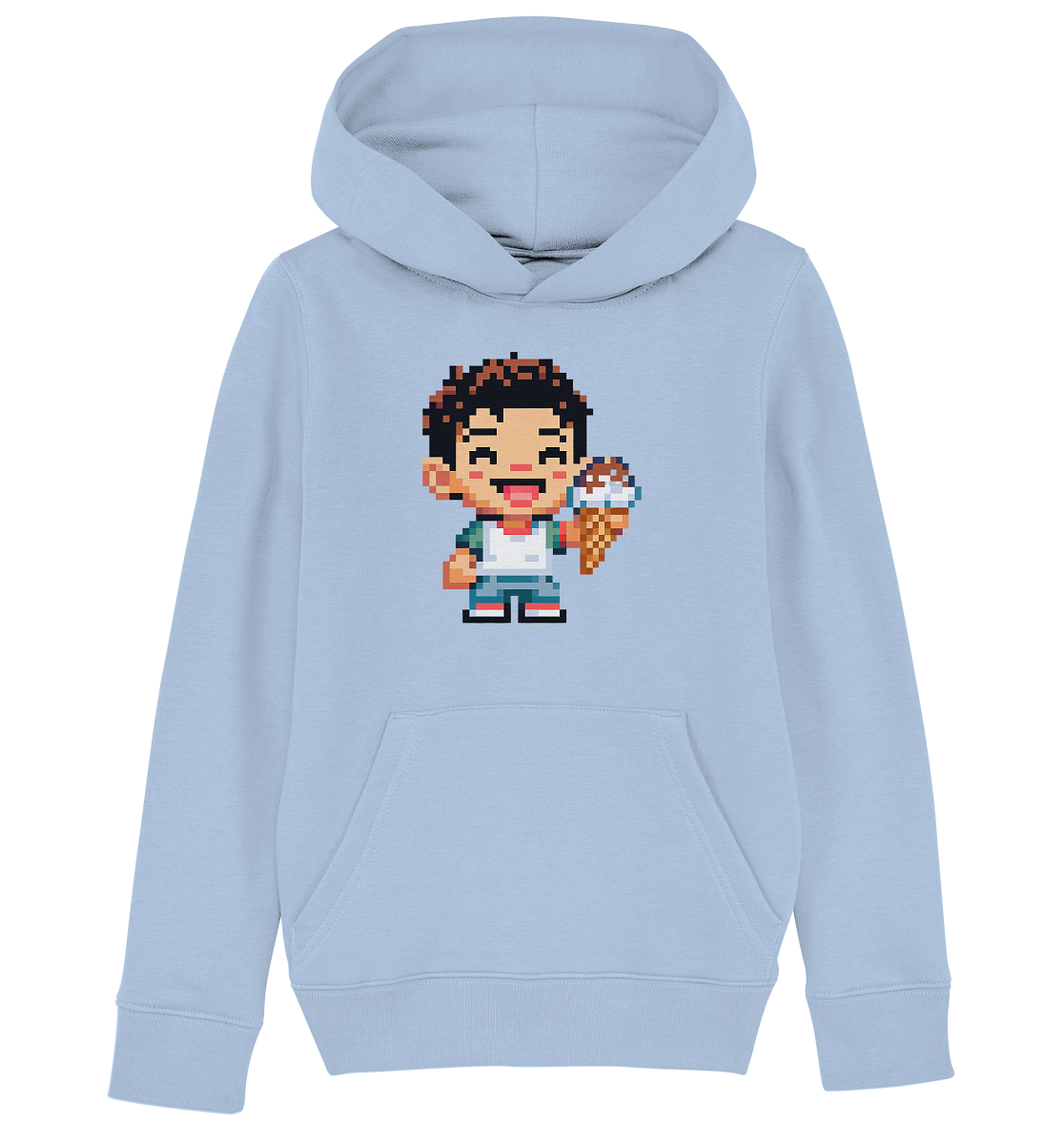 Moritz World: Happy Ice Boy - Kinder Organic Hoodie Kapuzensweatshirt