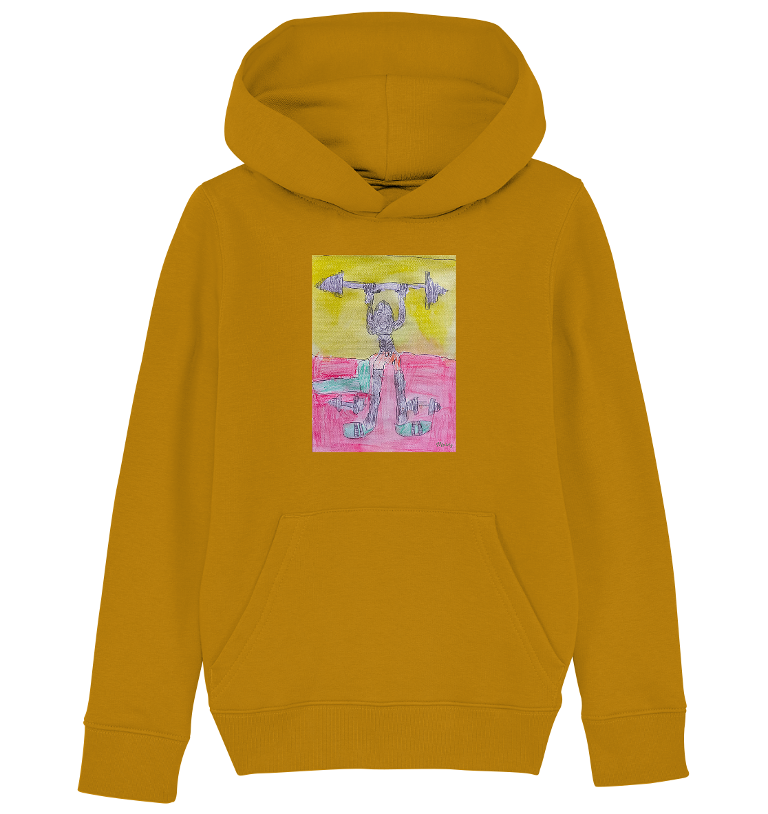 Moritz World: Gorilla Gym - Kinder Organic Hoodie Kapuzensweatshirt