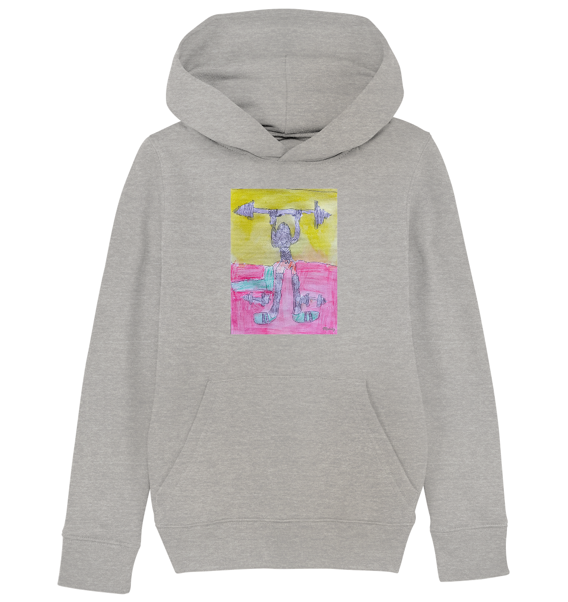 Moritz World: Gorilla Gym - Kinder Organic Hoodie Kapuzensweatshirt