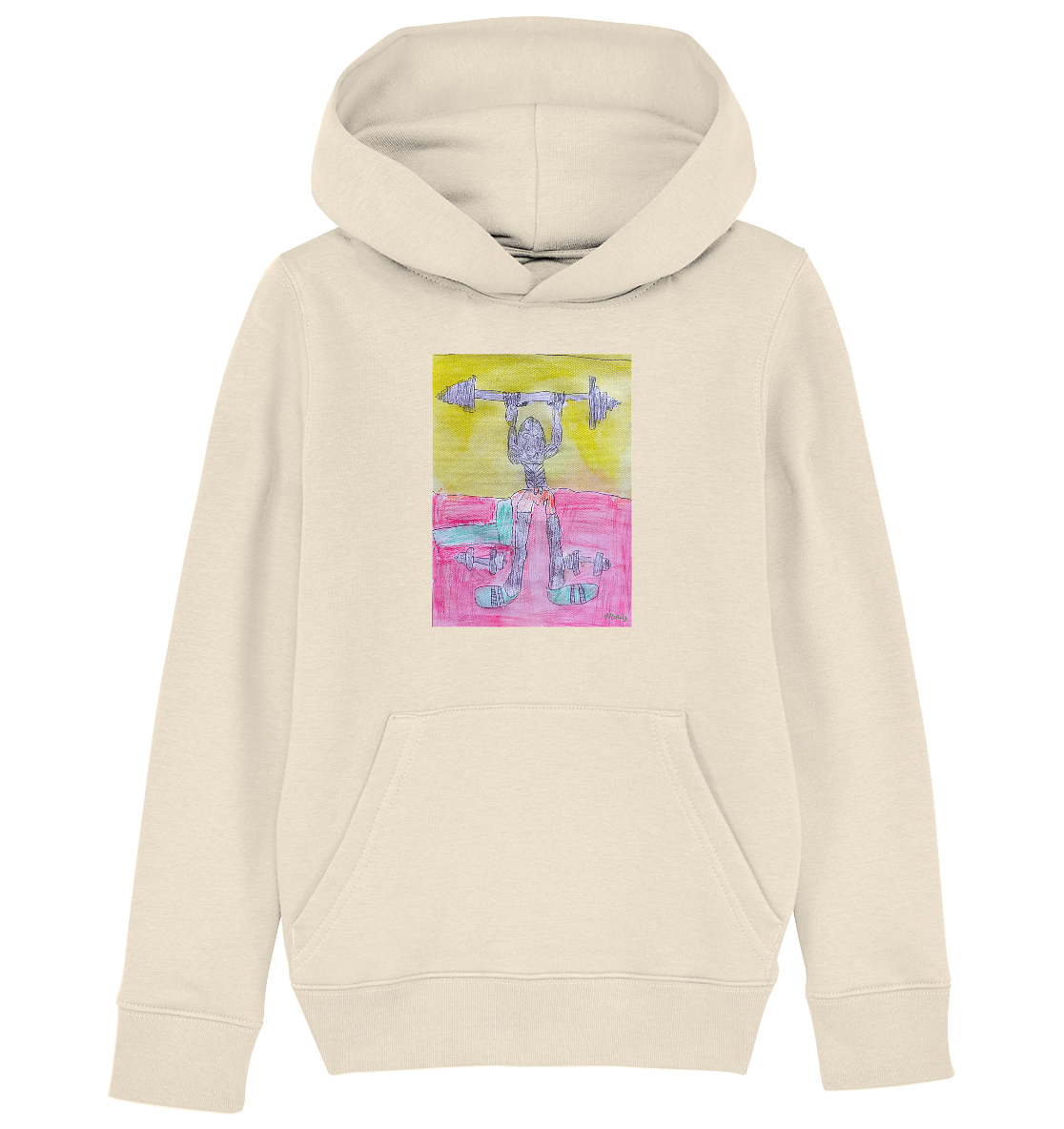 Moritz World: Gorilla Gym - Kinder Organic Hoodie Kapuzensweatshirt