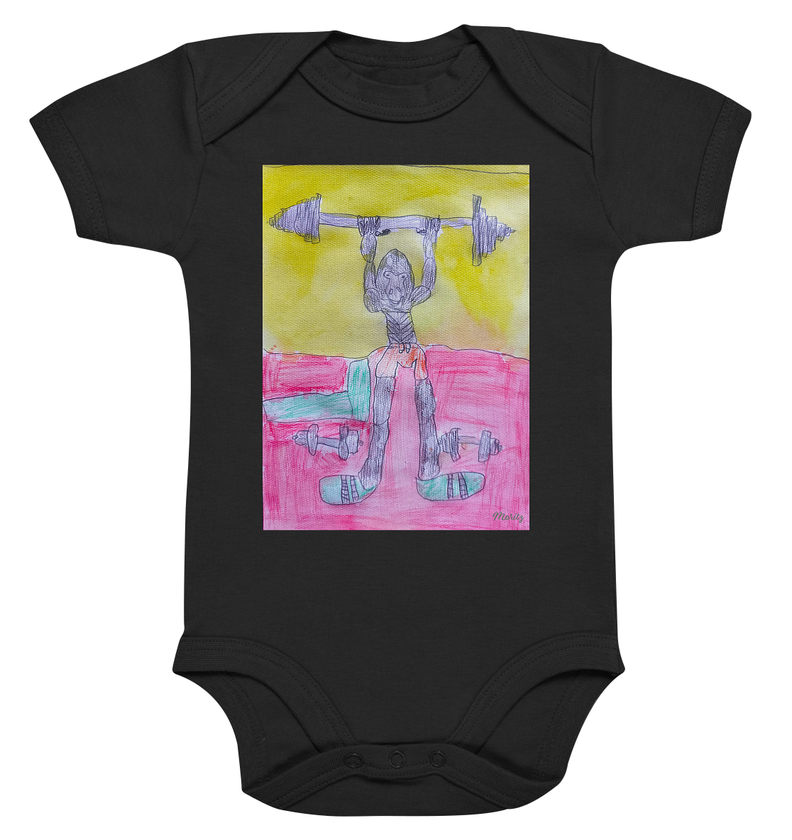 Moritz World: Gorilla Gym - Organic Baby Bodysuit